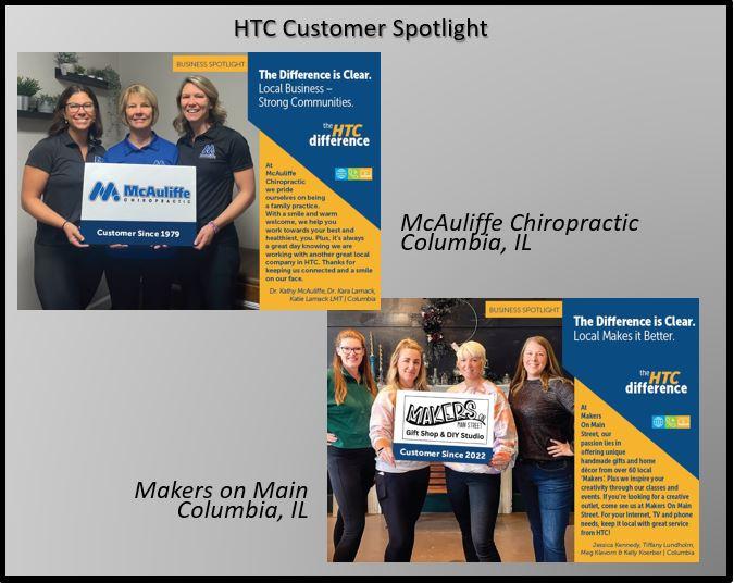 HTC Business Services McAuliffe Chiropractic Makes on Main Harrisonville Telephone Company